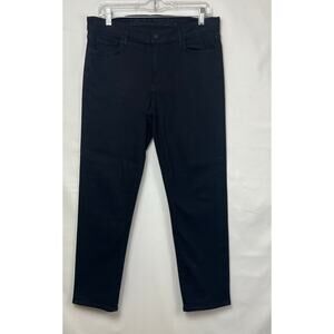 Goldsign Womens  10 Black Morgan High Rise Straight Leg Denim Jeans W3211-372